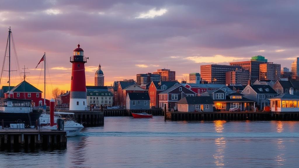 Portland skyline, Maine